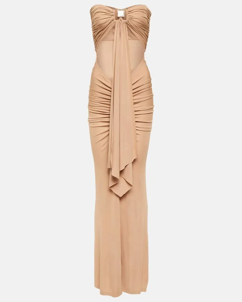 Christopher Esber Maxikleid Bezel Quartz Neutral