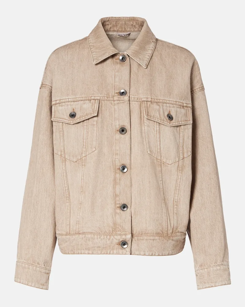 Brunello Cucinelli Jeansjacke Beige