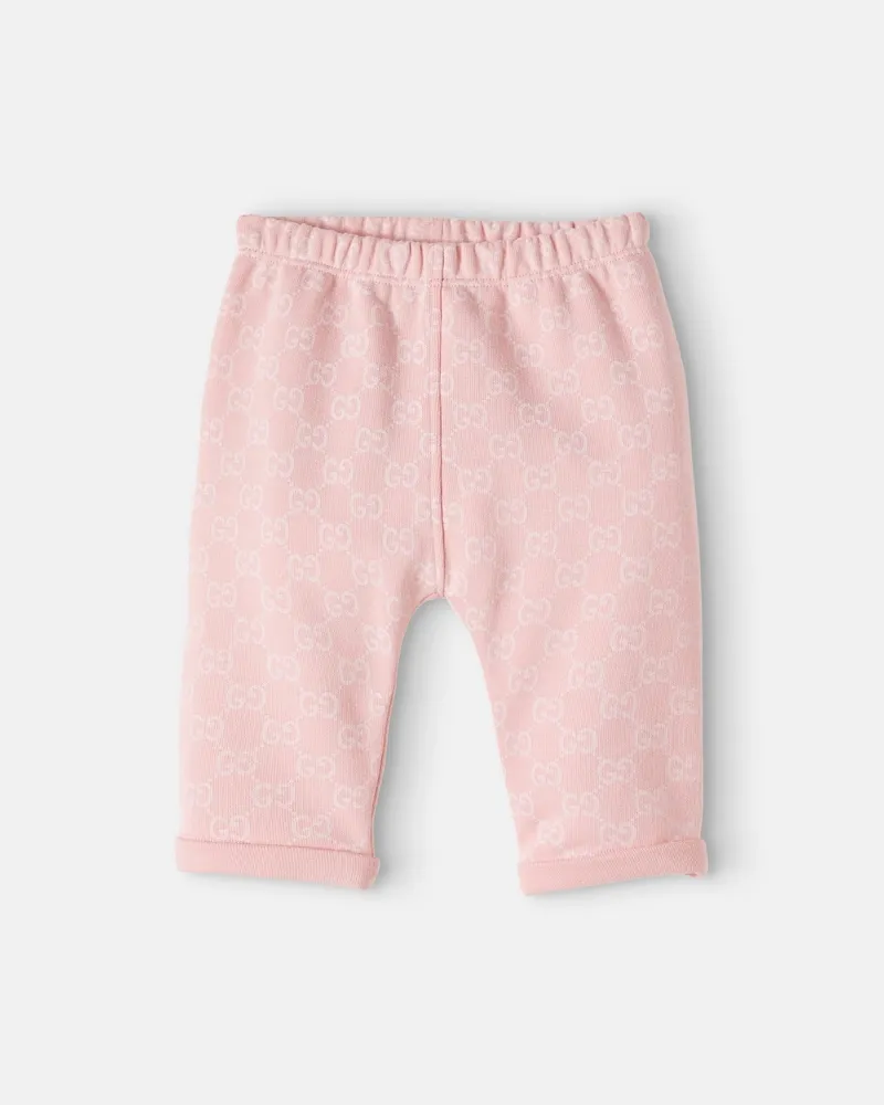 Gucci Baby Hose GG aus Baumwolle Rosa