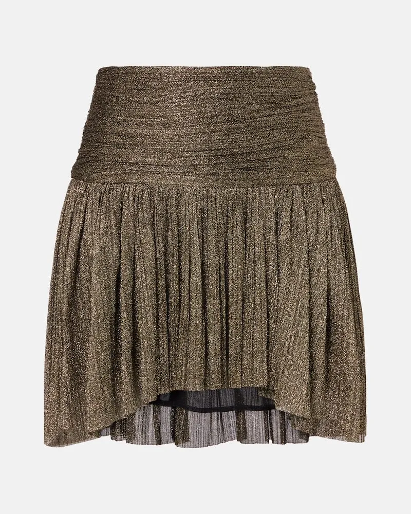 Isabel Marant Verzierter Minirock Eloise Gold