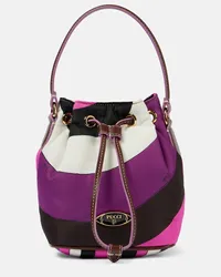 Emilio Pucci Bucket-Bag Yummy Iride aus Canvas Pink