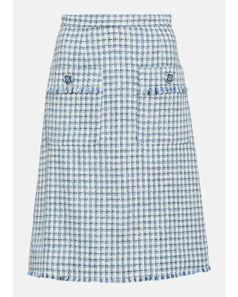 Etro High-Rise-Bleistiftrock Blau