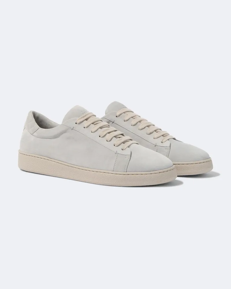 Eleventy Sneakers aus Veloursleder Grau