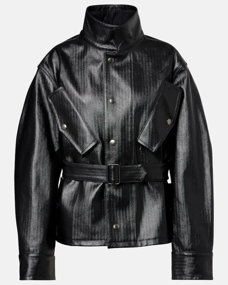 Maison Margiela Jacke aus Baumwolle Schwarz