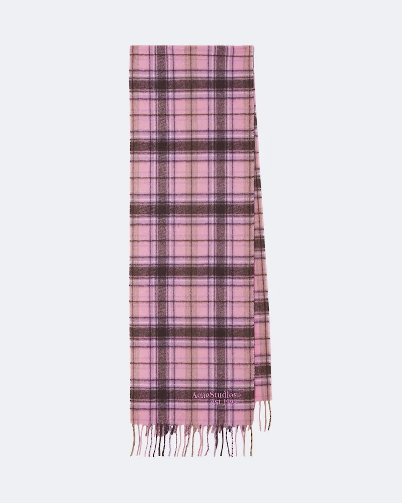 Acne Studios Schal aus Kaschmir und Wolle Rosa