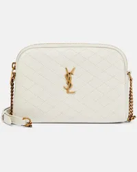 Saint Laurent Schultertasche Gaby Small aus Leder Weiss