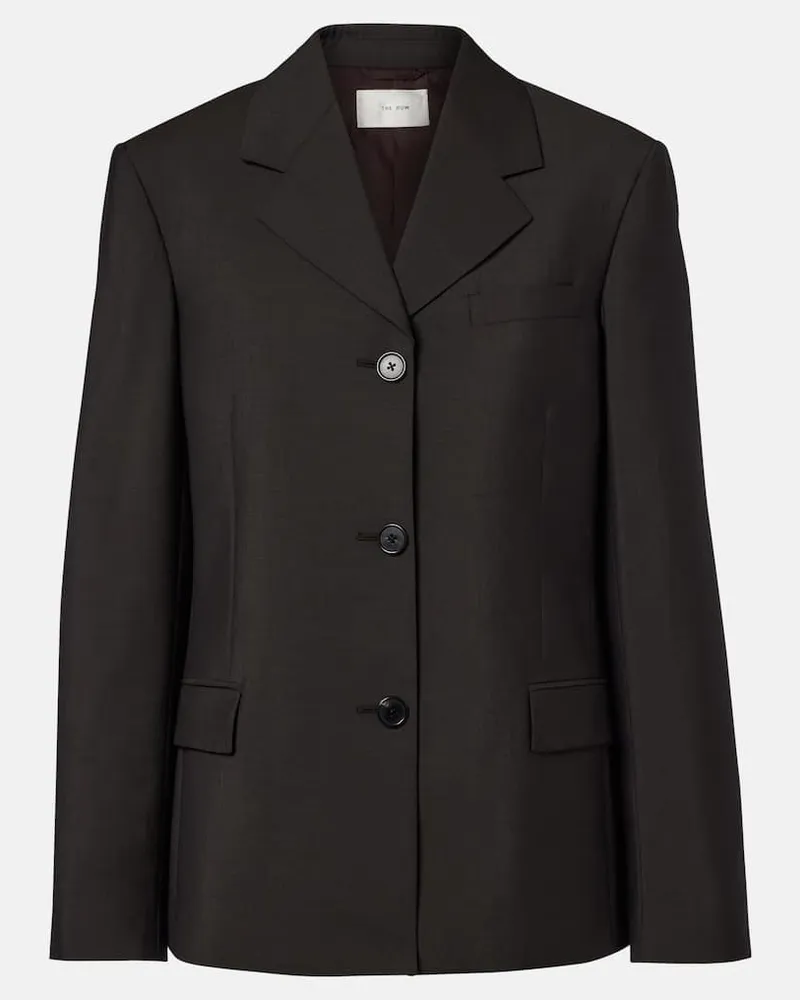 The Row Jacke Faelan aus Wolle und Mohair Braun
