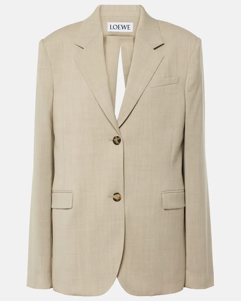 Loewe Blazer aus Wolle Beige