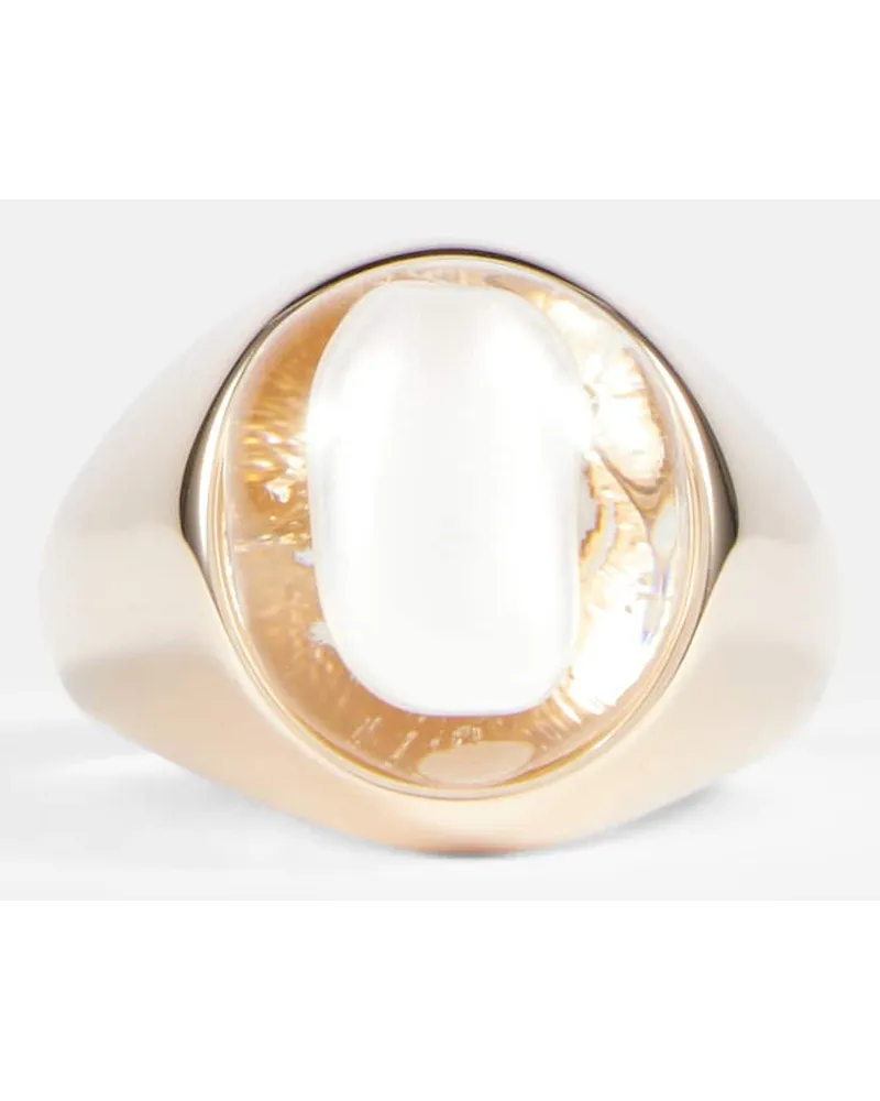 Chloé Chloe Ring Darcey mit Zierperlen Gold