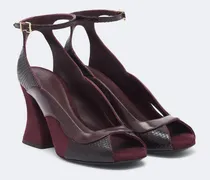 Sandalen Marvi aus Leder mit Veloursleder