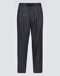 Brunello Cucinelli Chinohose aus Denim Blau