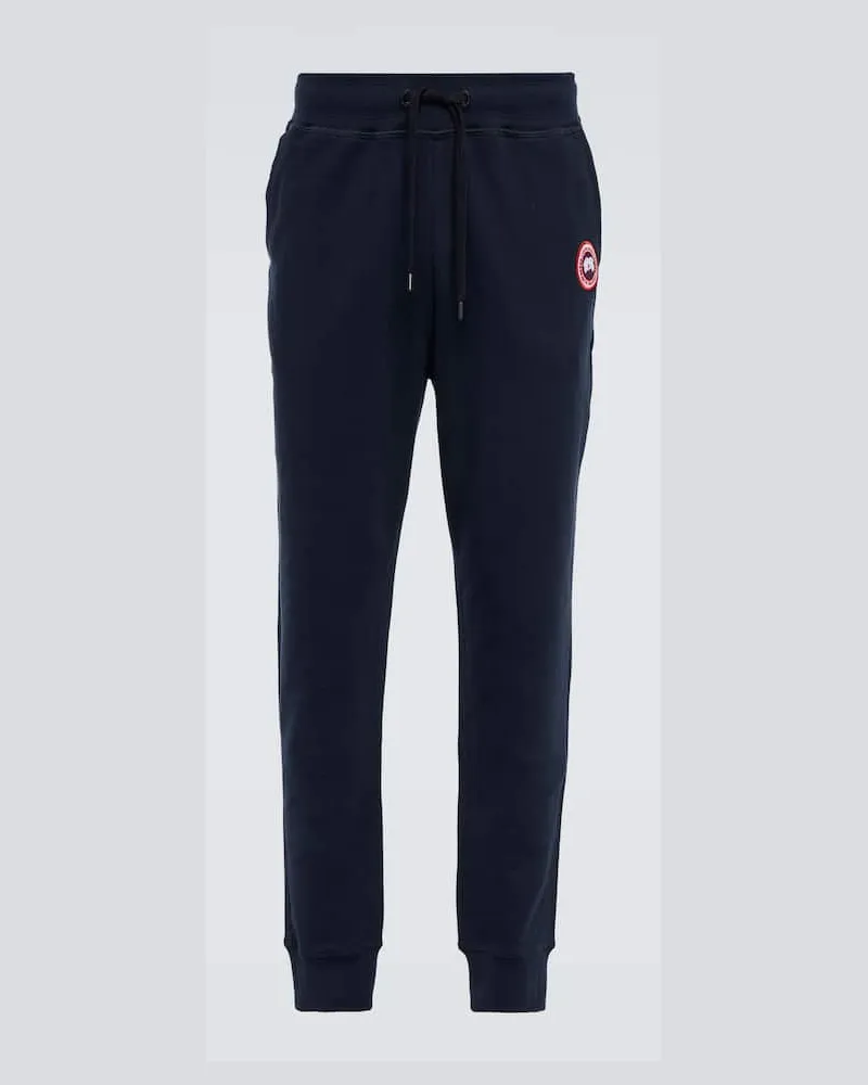 Canada Goose Jogginghose Huron Aus Baumwolle Blau