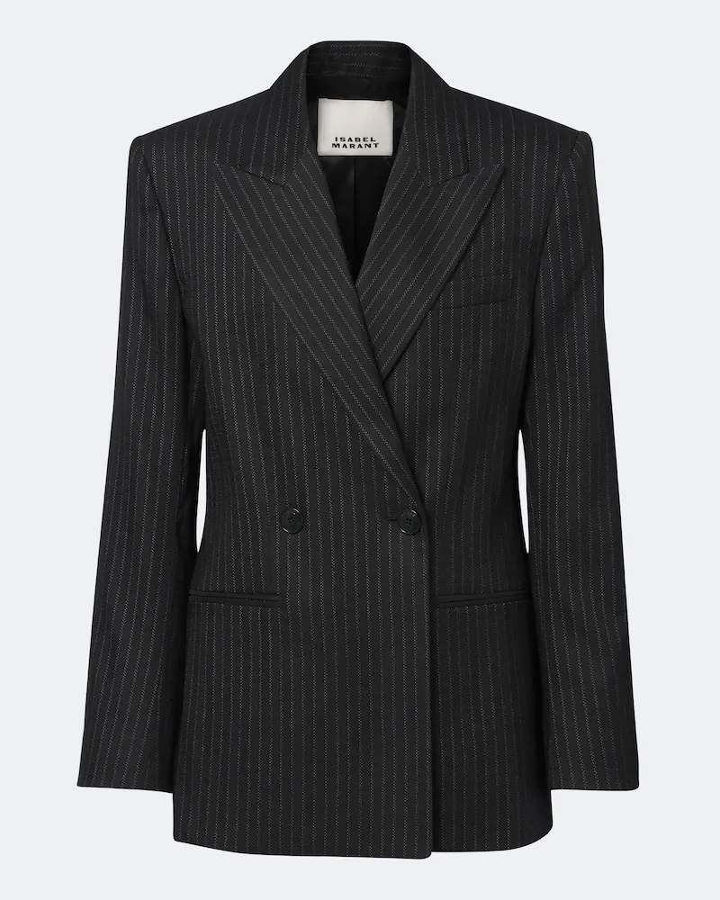 Isabel Marant Blazer Ranya aus einem Wollgemisch Schwarz
