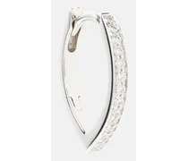 Einzelner Ohrring Antifer aus 18kt Weissgold mit Diamanten