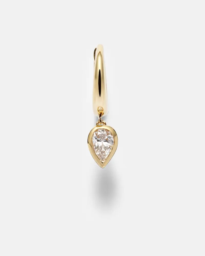 SHAY Einzelner Ohrring aus 18kt Gelbgold mit Diamant Gold