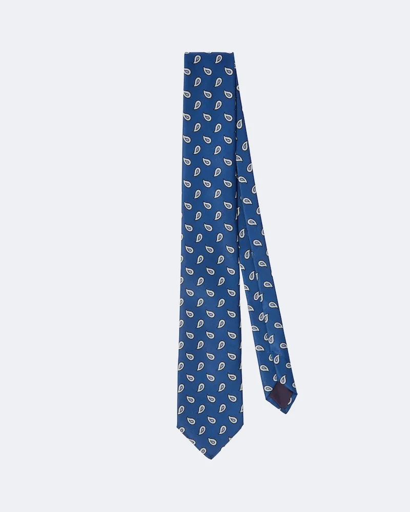 Charvet Krawatte aus Seiden-Twill Blau