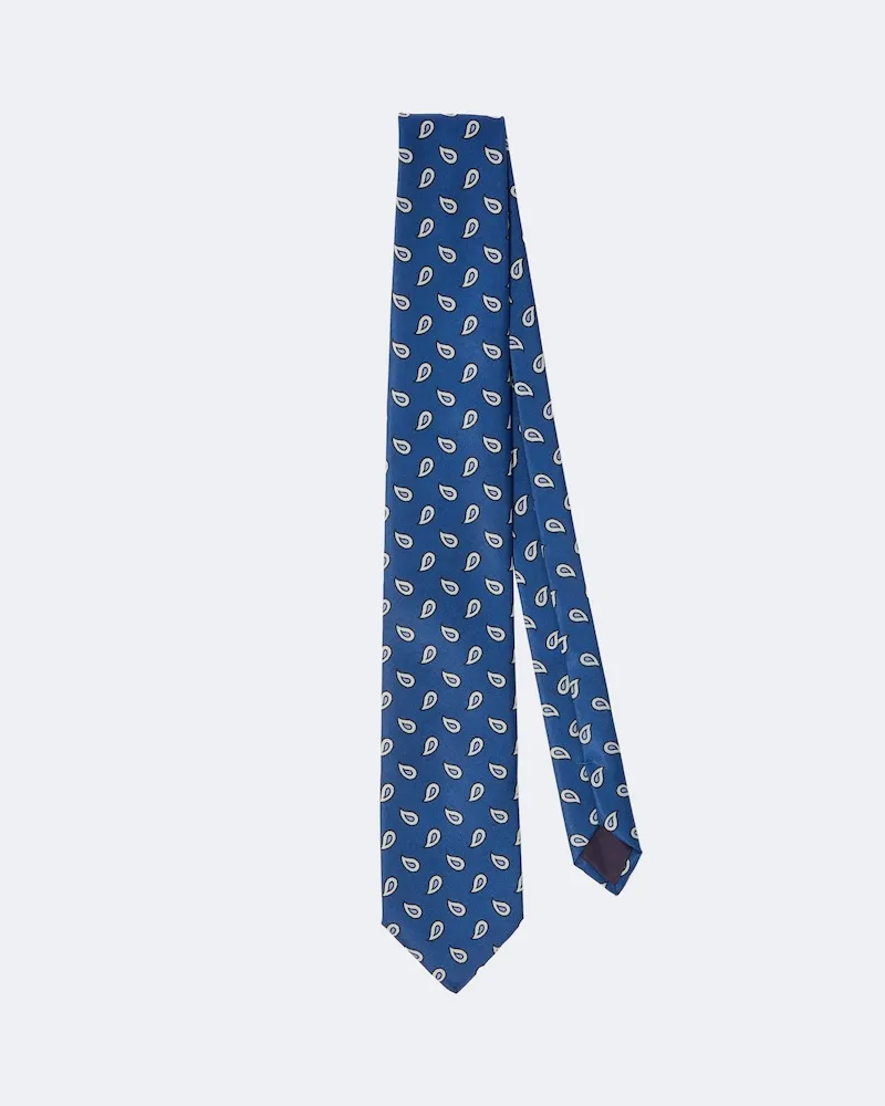 Charvet Krawatte aus Seiden-Twill Blau