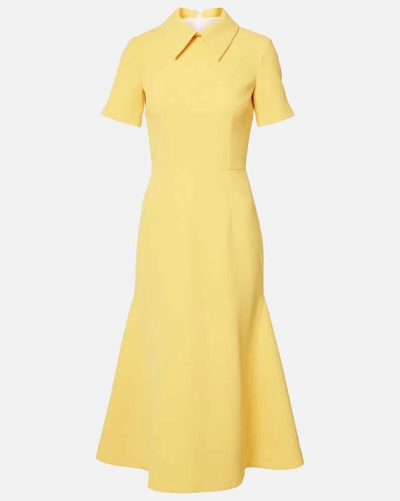 EMILIA WICKSTEAD Cocktailkleid Eman aus Crêpe Gelb