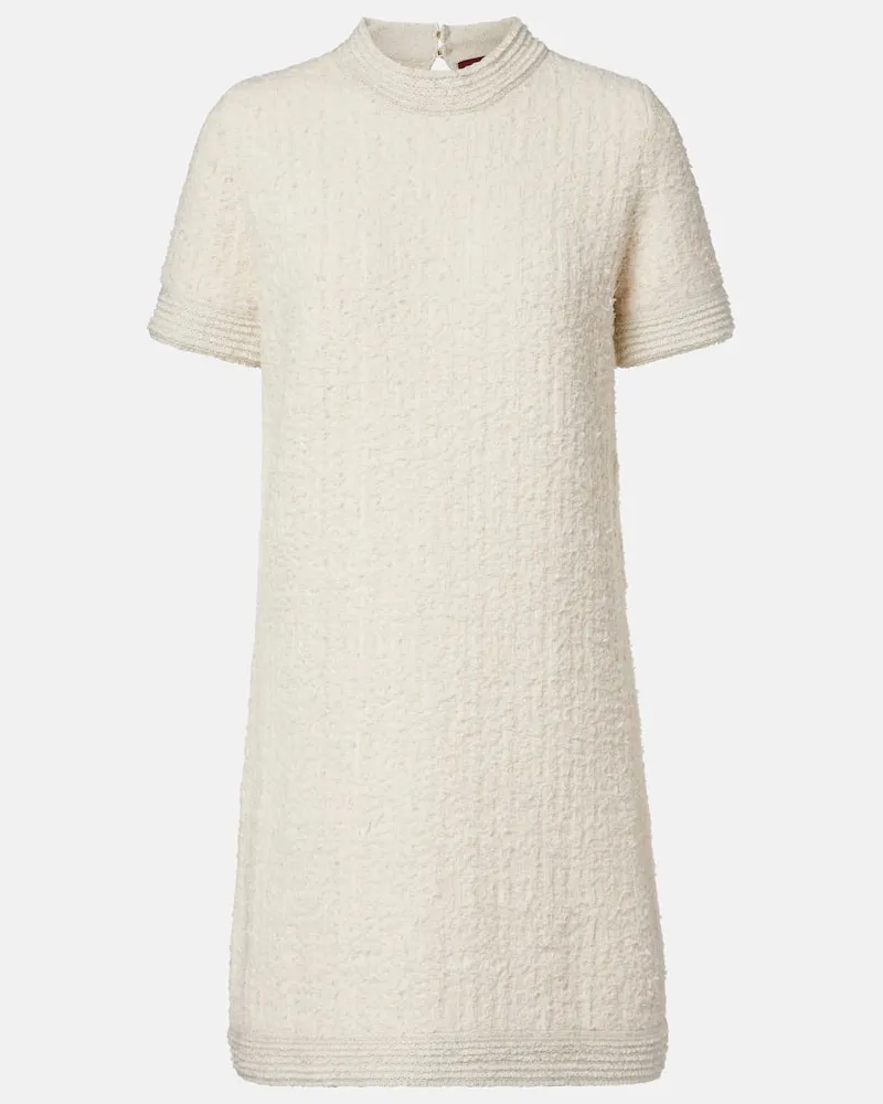 Gucci Minikleid aus einem Wollgemisch Weiß