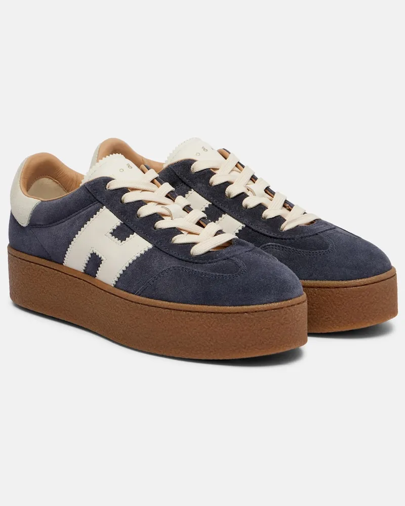 Hogan Plateau-Sneakers Hogan Cool aus Veloursleder Blau