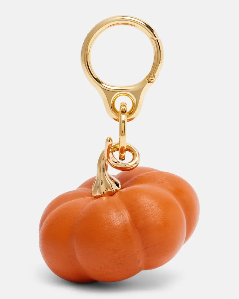 Loewe Taschenanhänger Pumpkin aus Leder Orange