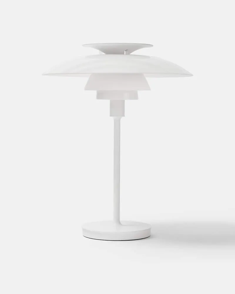 Louis Poulsen Tischleuchte PH 80 by Poul Henningsen (EU-Stecker Weiß