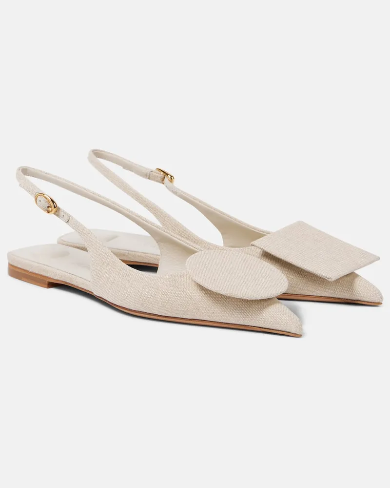 Jacquemus Ballerinas Les Slingbacks Duelo Plates Nude