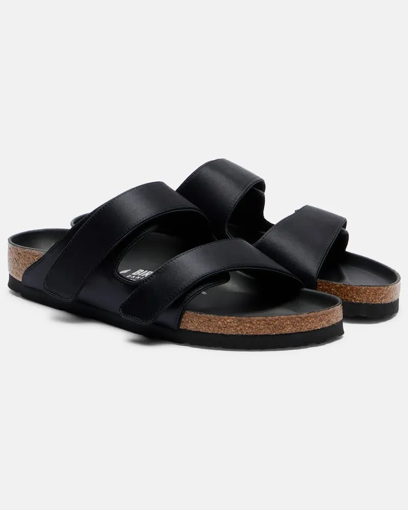 Birkenstock X Danielle Frankel Sandalen Arizona aus Satin Schwarz