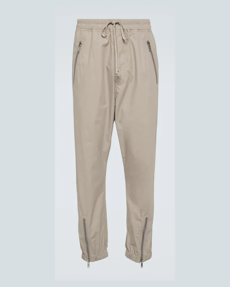Rick Owens Hose aus Baumwollpopeline Weiß