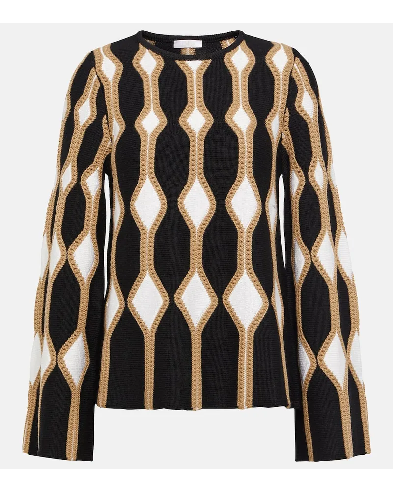 Chloé Chloé Pullover aus Wolle und Seide Braun