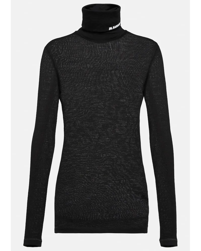 Jil Sander Rollkragenpullover Schwarz