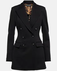 Dolce & Gabbana Blazer aus Jersey Schwarz