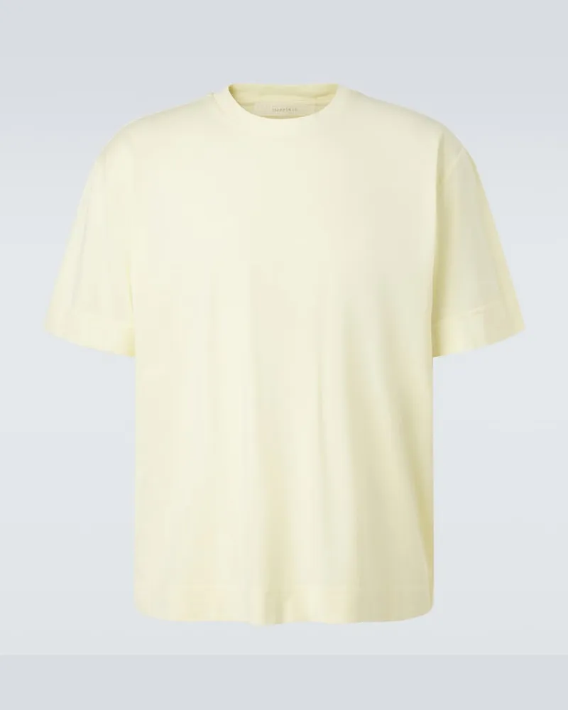 Umit Benan T-Shirt Paradiso aus Baumwoll-Jersey Gelb