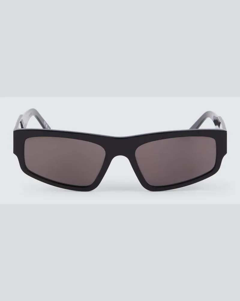 Balenciaga Eckige Sonnenbrille Schwarz