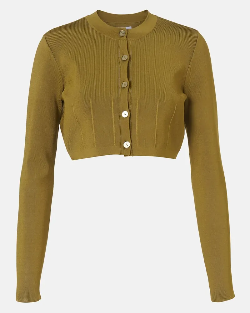 GALVAN Cropped-Cardigan Atalanta Grün
