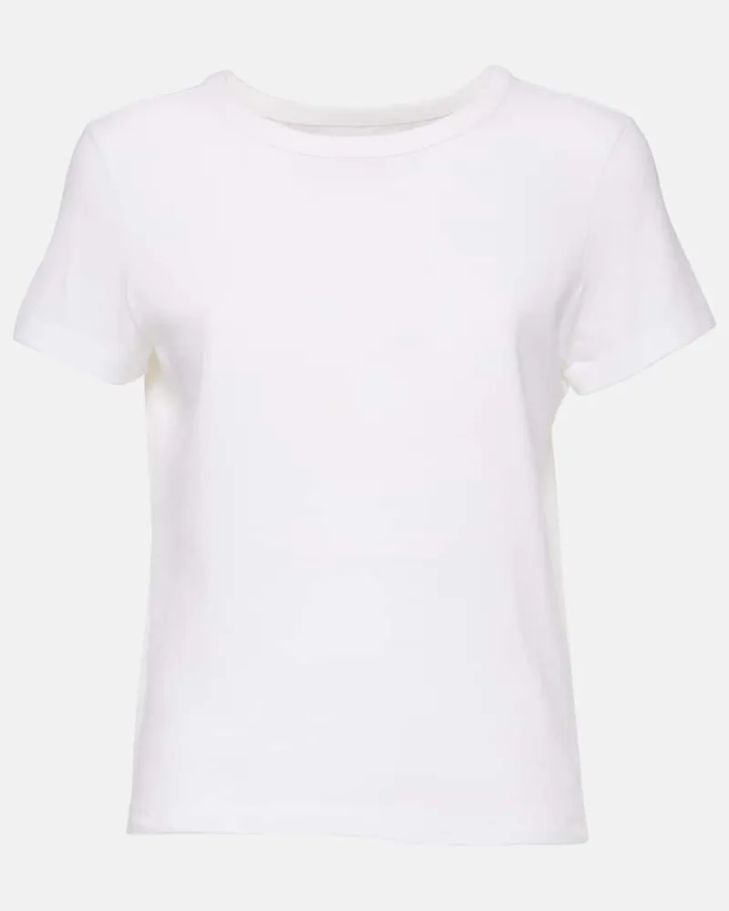 KHAITE T-Shirt Samson aus Baumwoll-Jersey Weiß