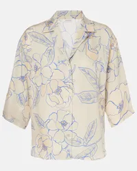 Dries van Noten Bedrucktes Hemd Weiss