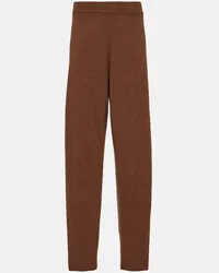 Christophe Lemaire High-Rise-Hose aus Wolle Braun