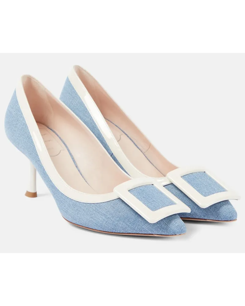 Roger Vivier Pumps Viv' In the City mit Leder Blau