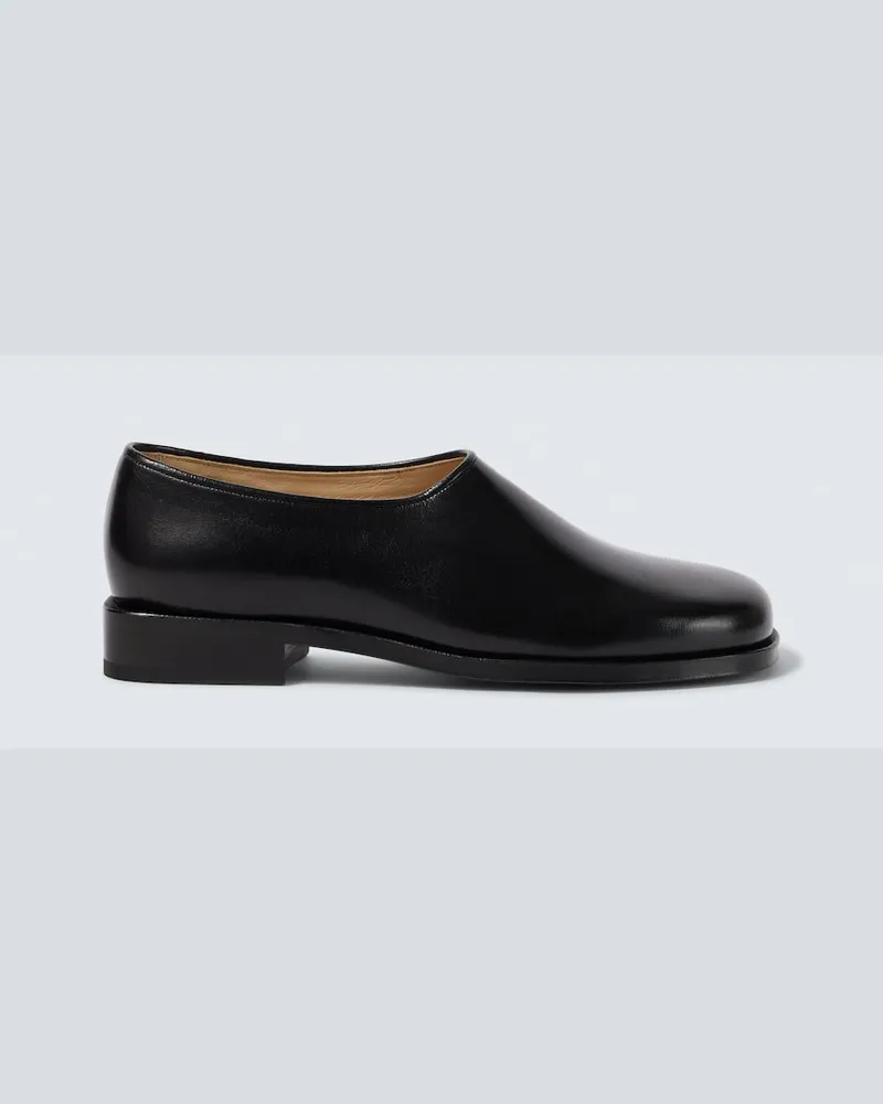 Christophe Lemaire Slip-Ons Anatomic aus Leder Schwarz