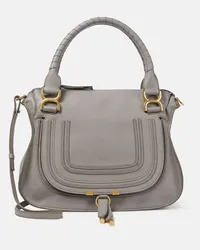 Chloé Chloe Tote Marcie Medium aus Leder Grau