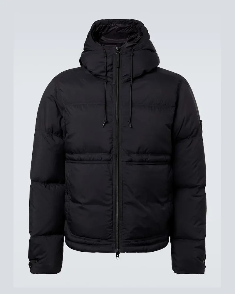Stone Island Daunenjacke Compass Schwarz