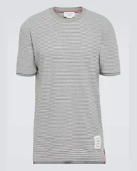 Thom Browne T-Shirt aus Baumwoll-Jersey Grau