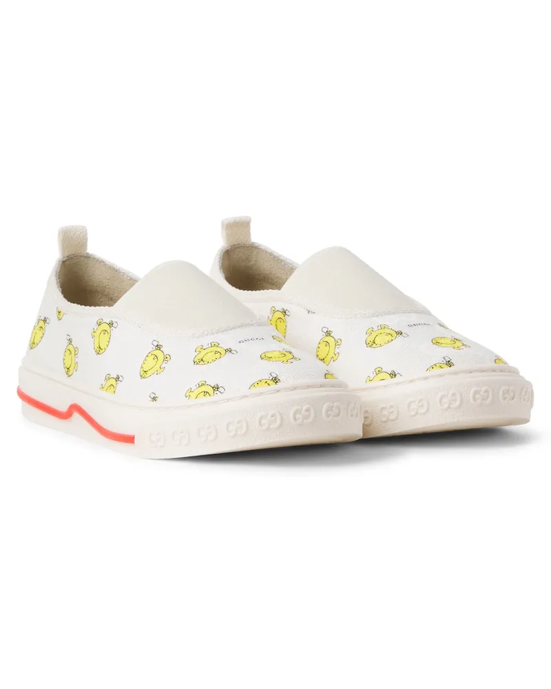 Gucci X Mr. Men Slip-Ons Little Miss GG Weiß
