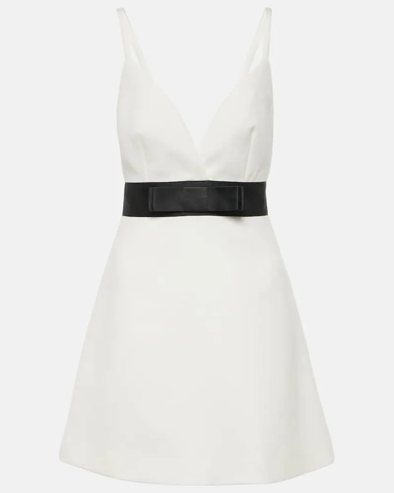 Dolce & Gabbana Minikleid aus einem Wollgemisch Weiß