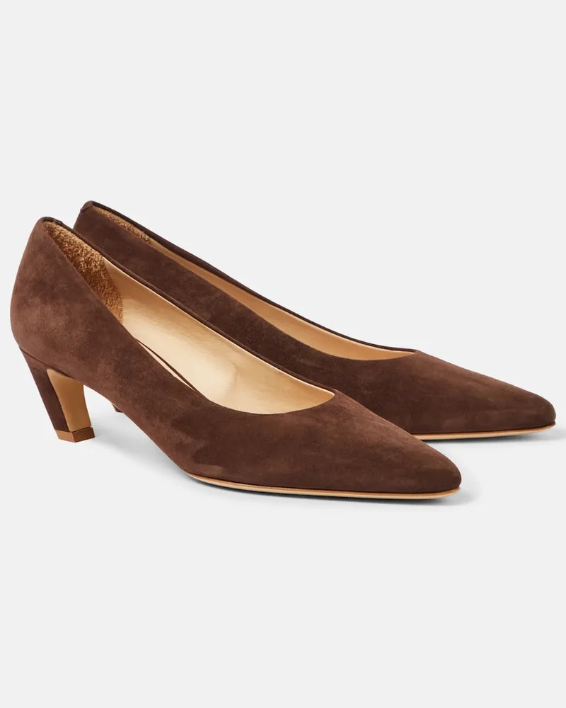 Gabriela Hearst Pumps Peggy 50 aus Veloursleder Braun