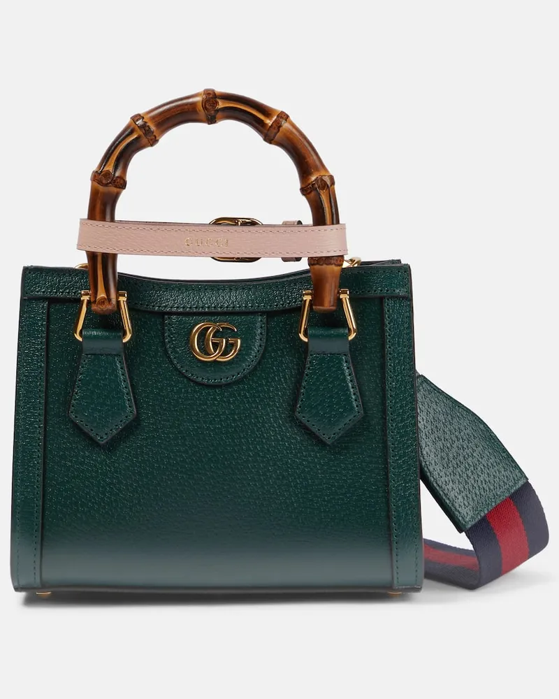 Gucci Tote Gucci Diana Mini aus Leder Grün