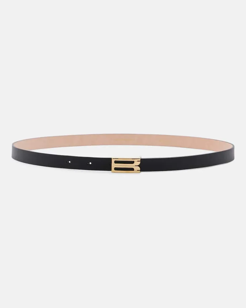 Victoria Beckham Gürtel Micro Frame aus Leder Braun