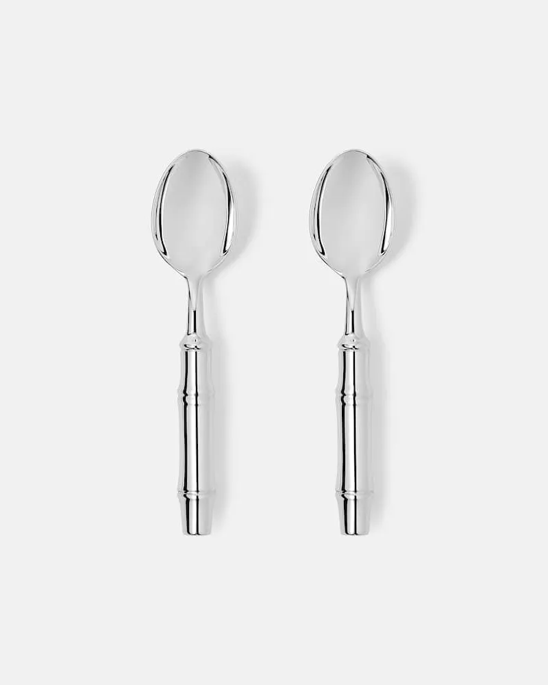 Gucci Set aus zwei Teelöffeln Silber