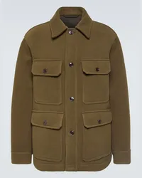 Christophe Lemaire Jacke Hunting aus Wolle Braun